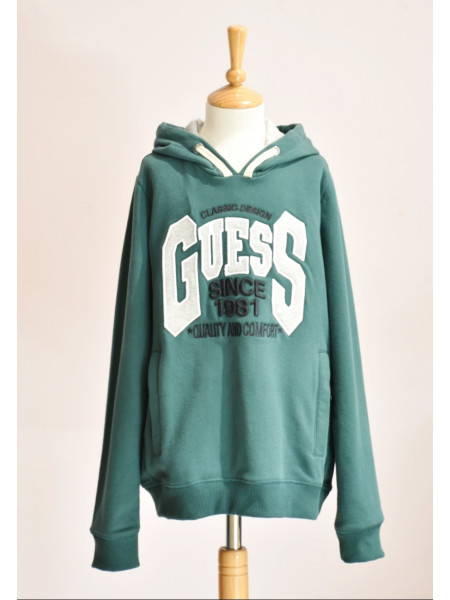 green guess hoodie